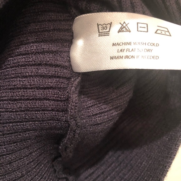 Modern Citizen Lou Swing Ribbed Mock Neck Sweater size XL Charcoal New - Picture 10 of 10